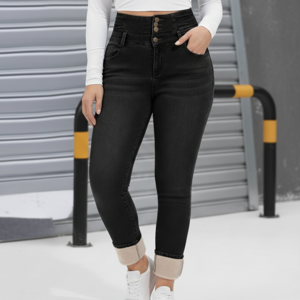 ThermoLyn – Women’s Fleece-Lined Winter Denim Jeans