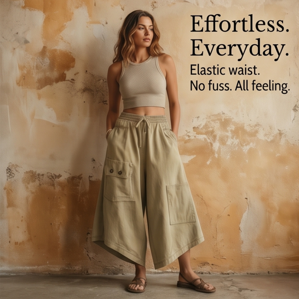 Wearbella – Women's Wide-Leg Cargo Culottes
