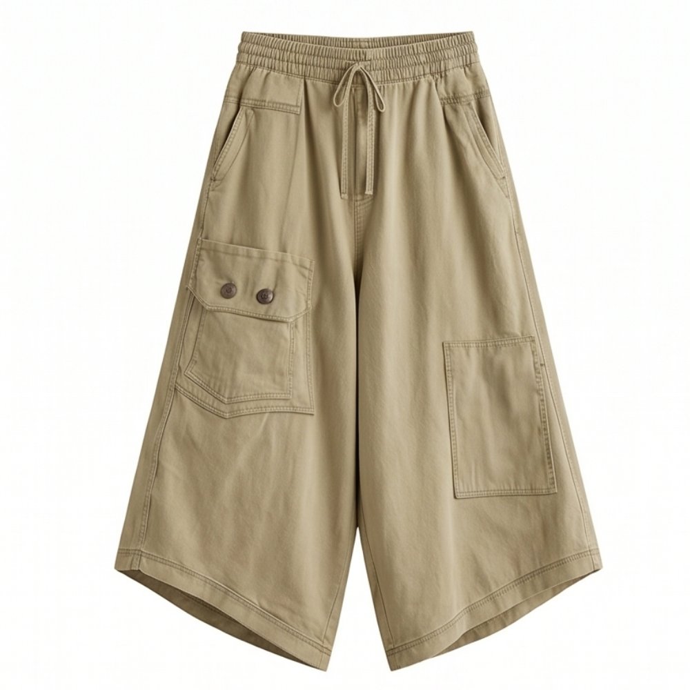 Wearbella – Women's Wide-Leg Cargo Culottes