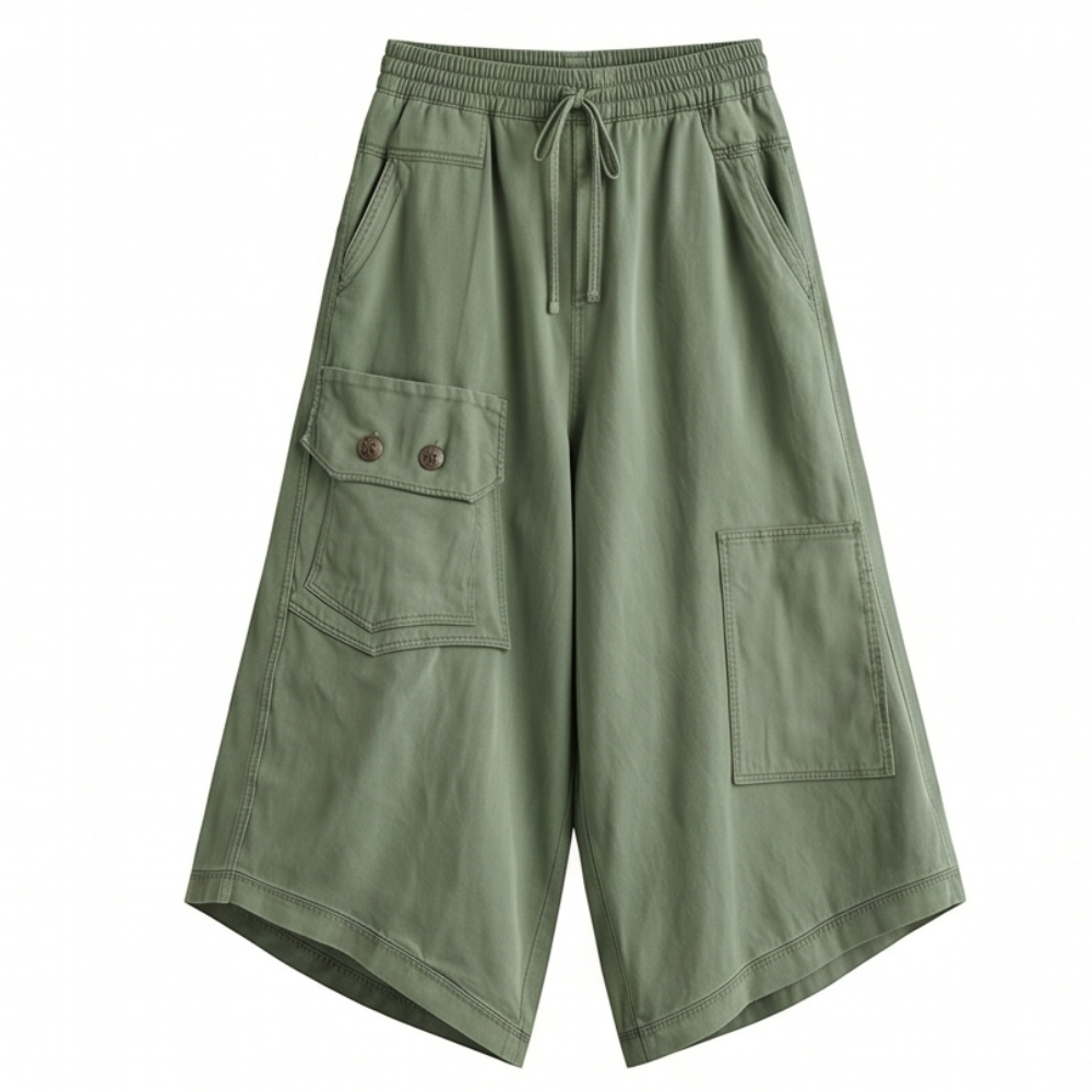 Wearbella – Women's Wide-Leg Cargo Culottes