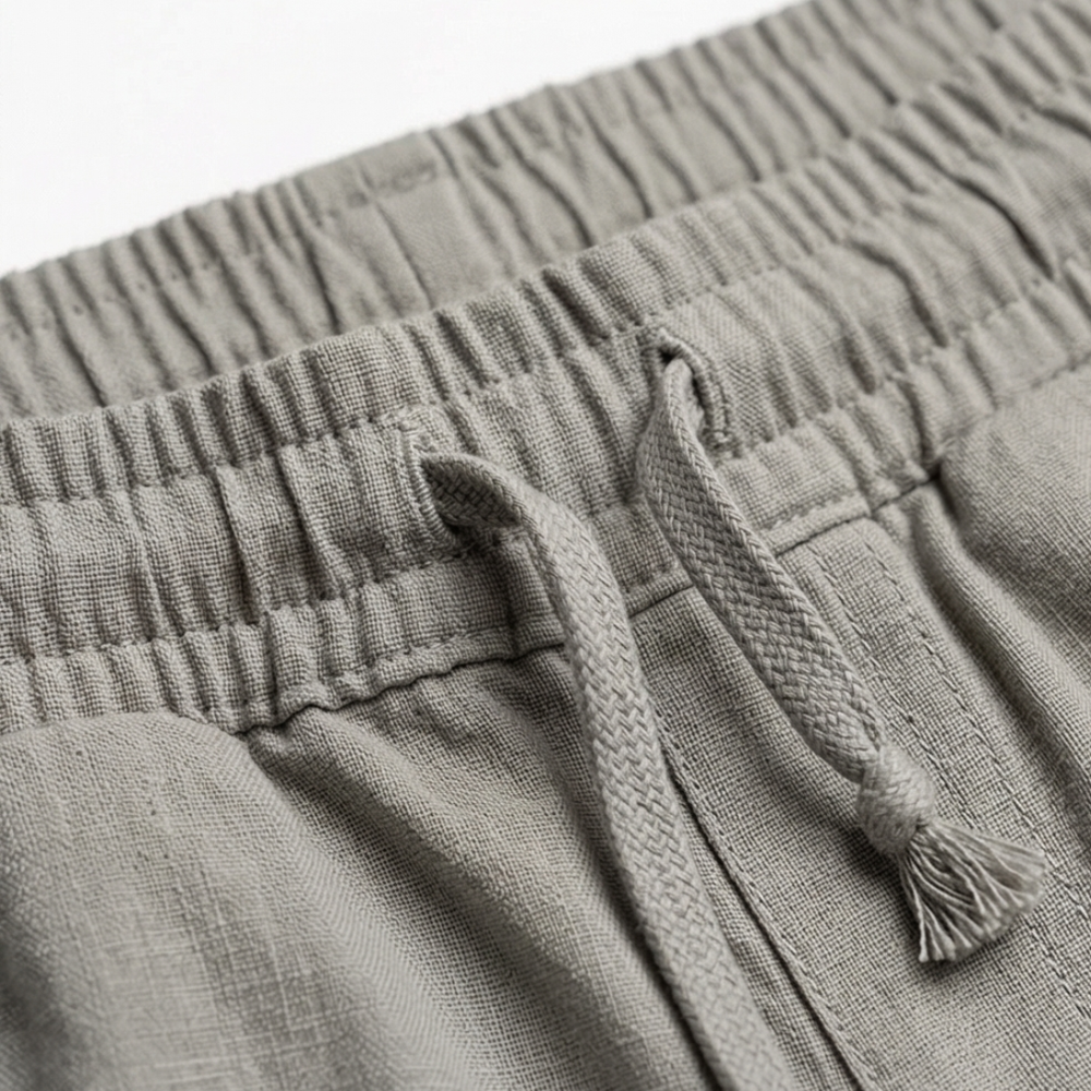 Brezia – Relaxed Fit Cotton Linen Capris for Women