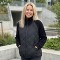 Quilora – Women’s Knitted Patchwork Puffer Jacket