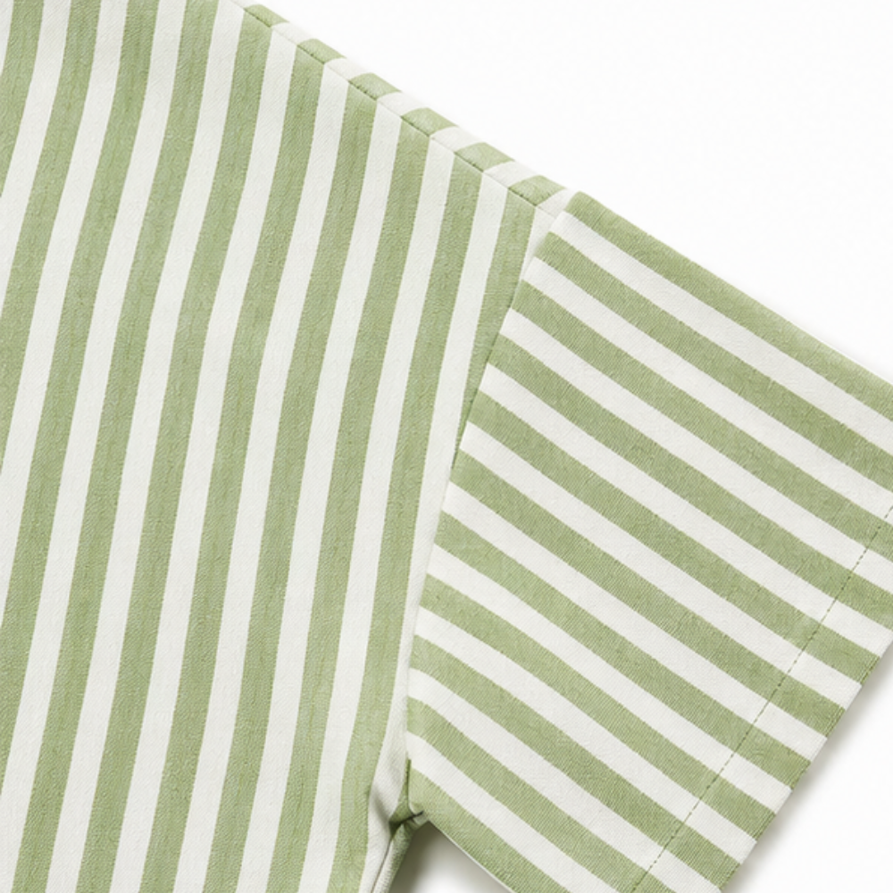 Marella™ – Oversized Striped V-Neck Popover Blouse