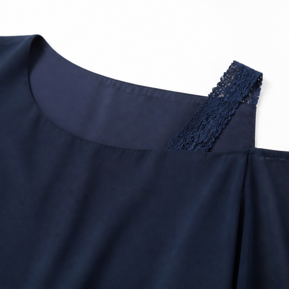 Elorvia™ – Overlay Wide Leg Pantsuit Set for Women