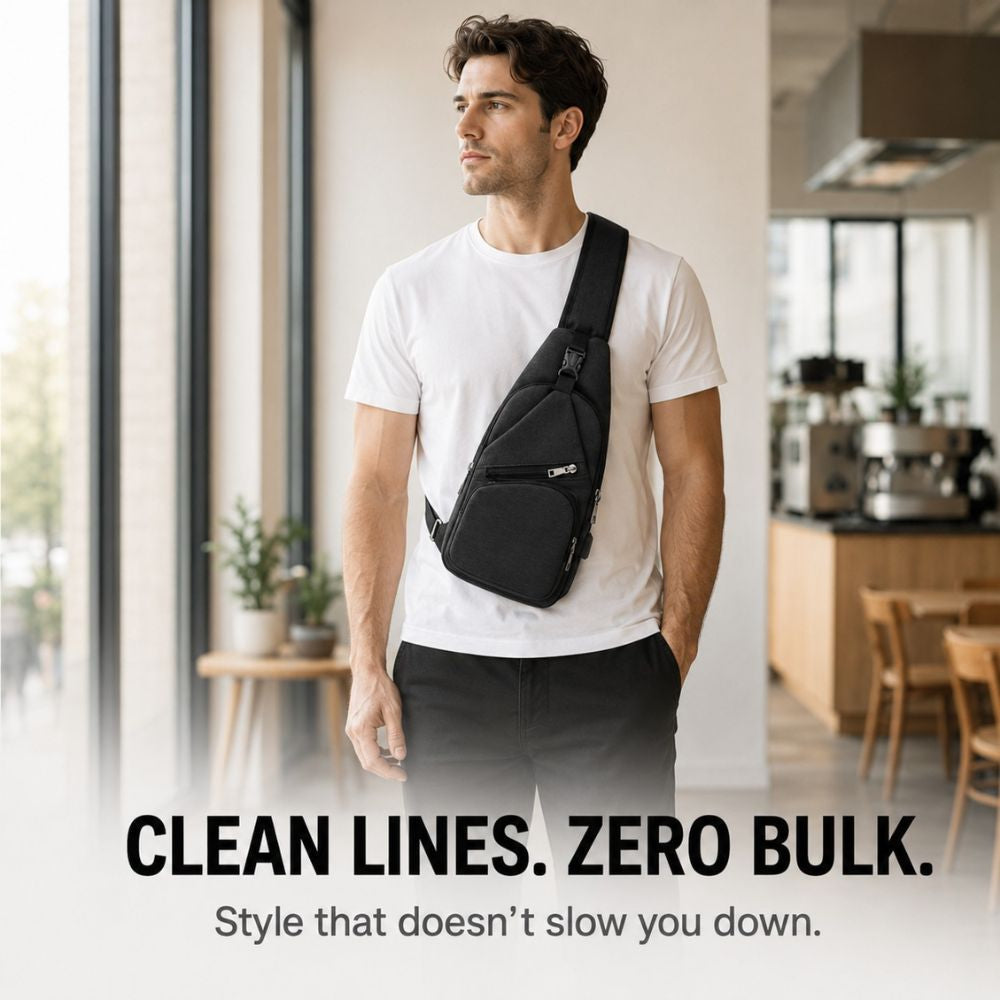 Slynx – Crossbody Sling Bag with USB Charging Port