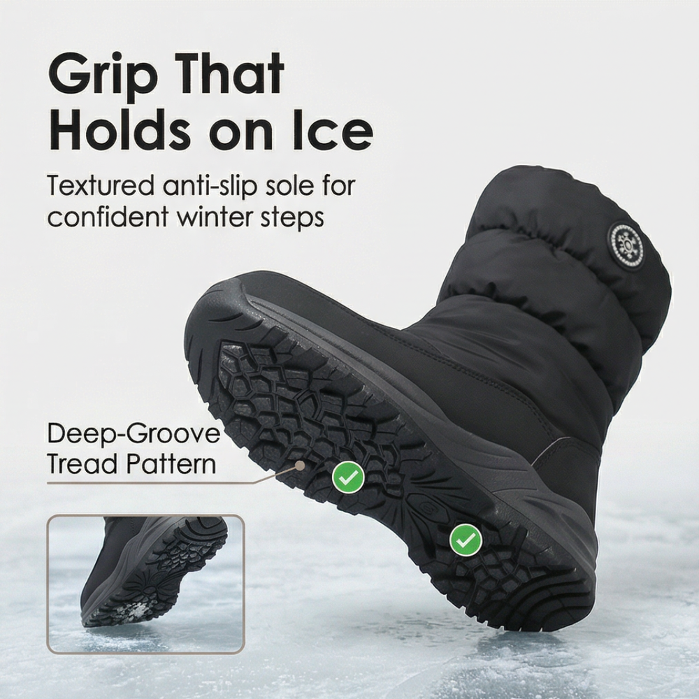 Warmstep - Women's waterproof fur lined winter boots