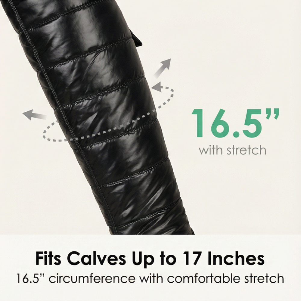 Velura - Women's fleece-lined over-the-knee boots