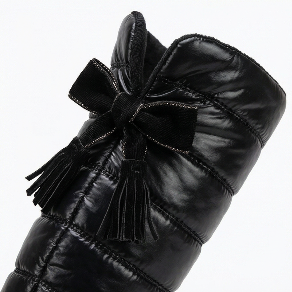 Velura - Women's fleece-lined over-the-knee boots