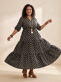 Curvella – Women's Boho Maxi Dress with Pockets