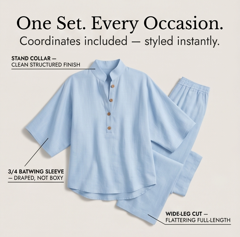 Marelle – Breezy Linen Two-Piece Set for Warm Days