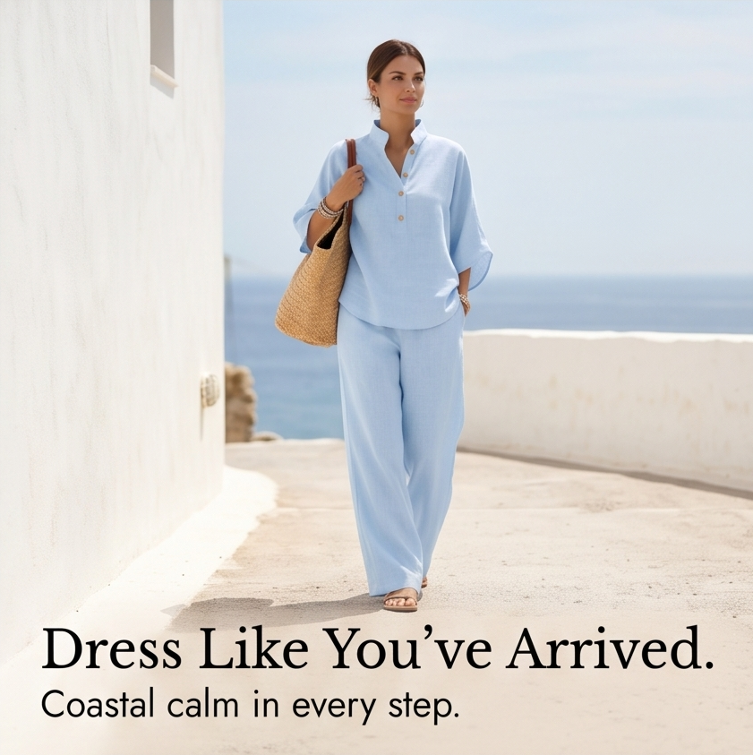 Marelle – Breezy Linen Two-Piece Set for Warm Days