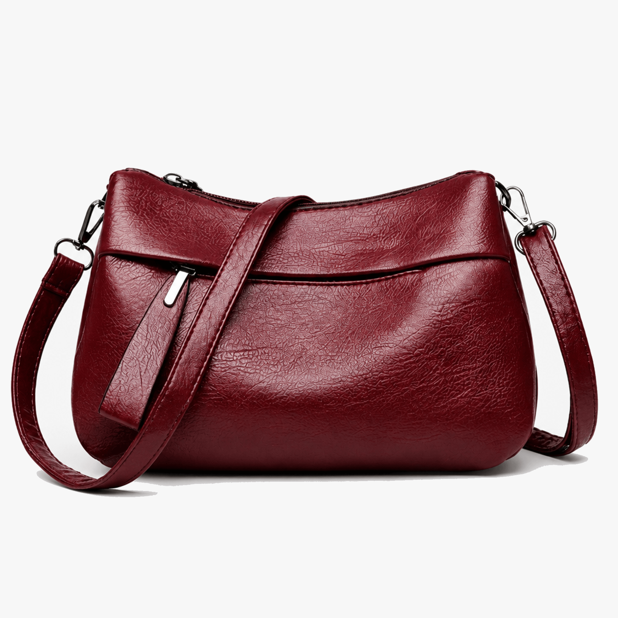Carria - Soft Leather Crossbody With 3 Compartments
