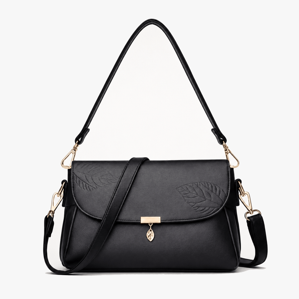 Leafara - Elegant Crossbody Bag with Leaf Detail
