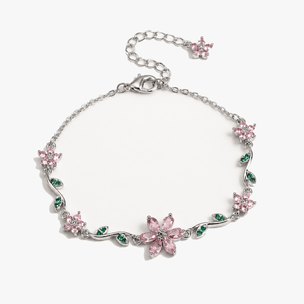 Florelle – Crystal Flower Vine Bracelet