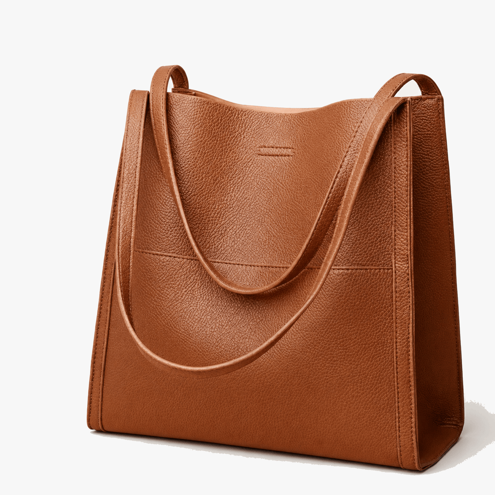 Solenne – Soft Leather Shoulder Tote