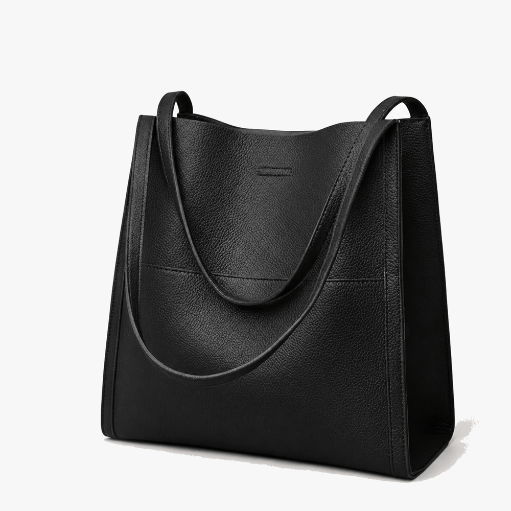 Solenne – Soft Leather Shoulder Tote