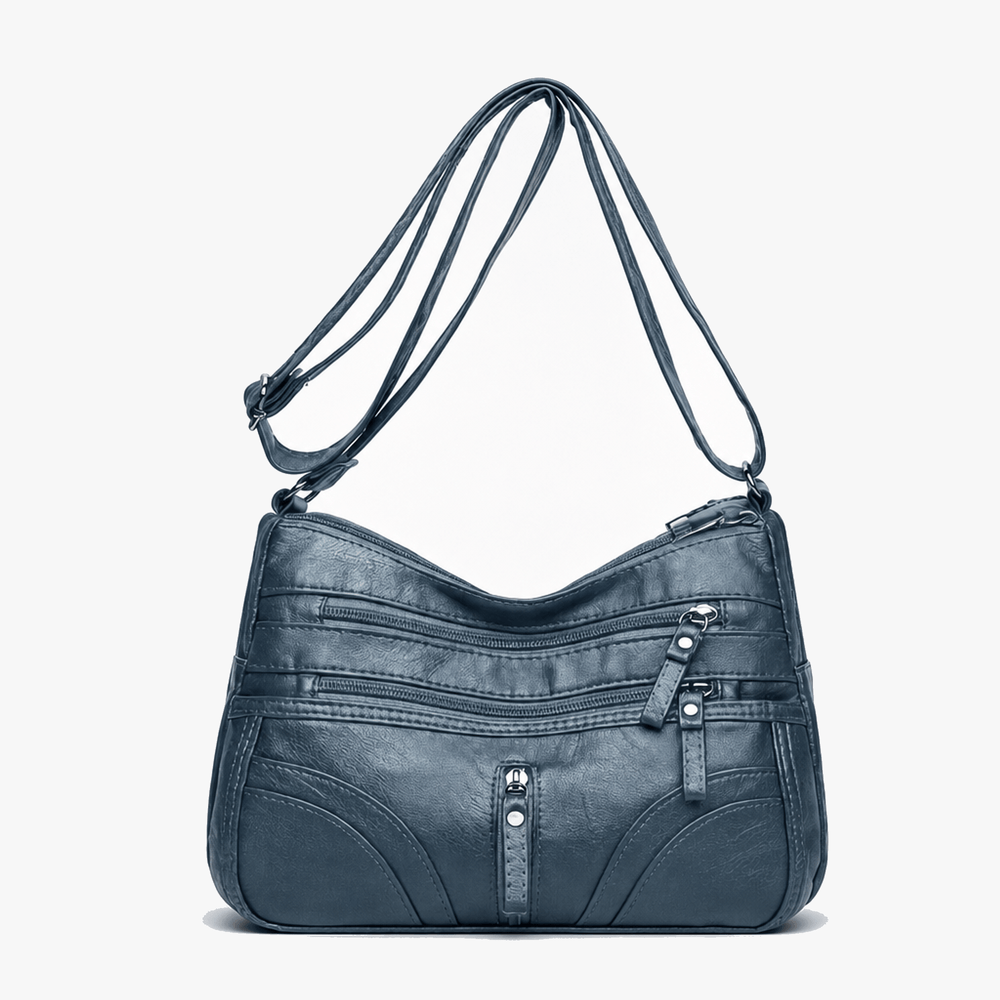 Caressa – Soft Leather Multi Pocket Crossbody Bag