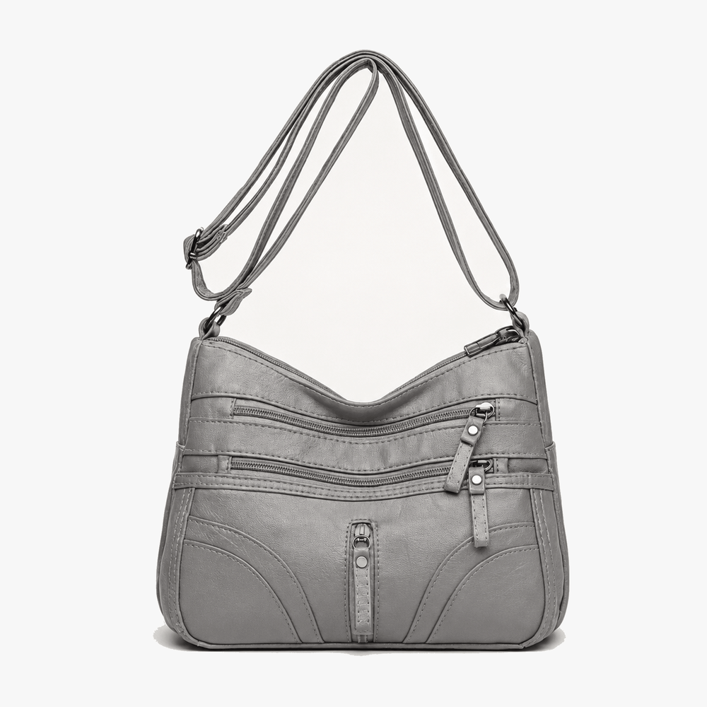 Caressa – Soft Leather Multi Pocket Crossbody Bag