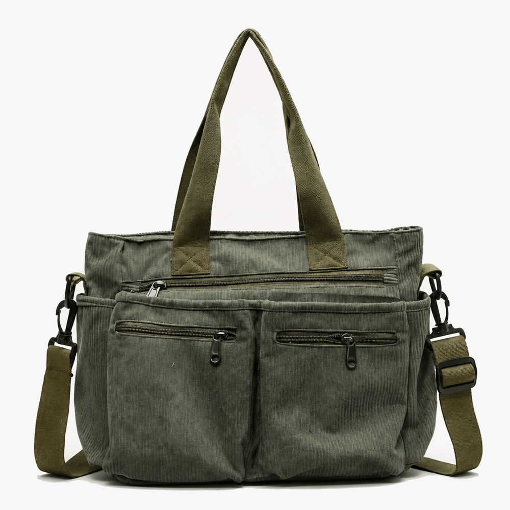Cordova – Multi Pocket Corduroy Shoulder Bag