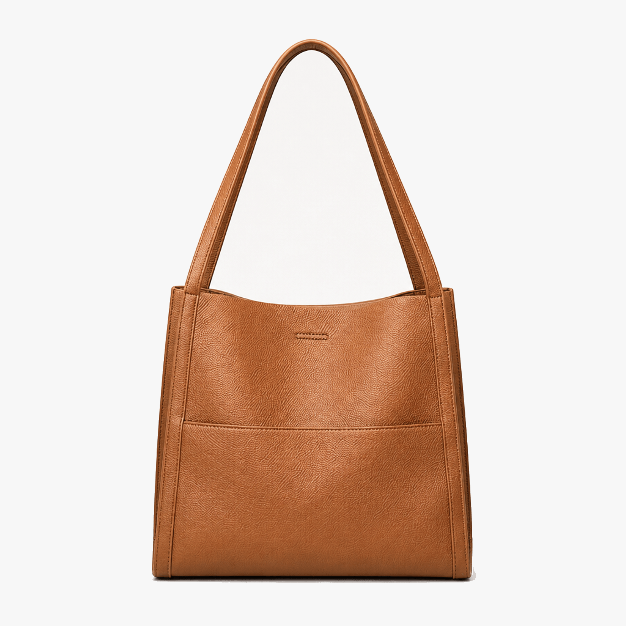 Tessara - Structured Pebbled Leather Tote Bag