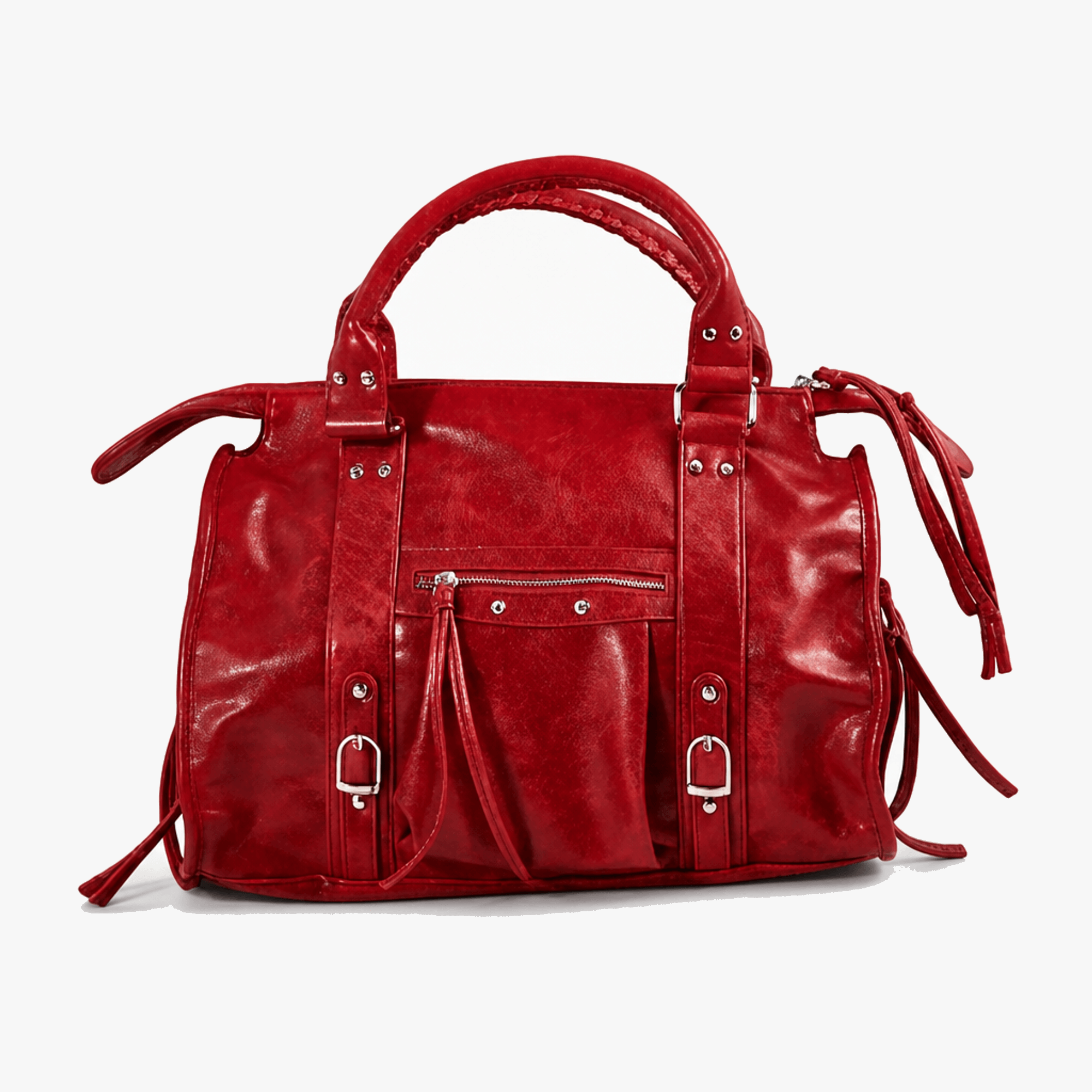 Vivara – Gold Detail Moto Satchel Bag