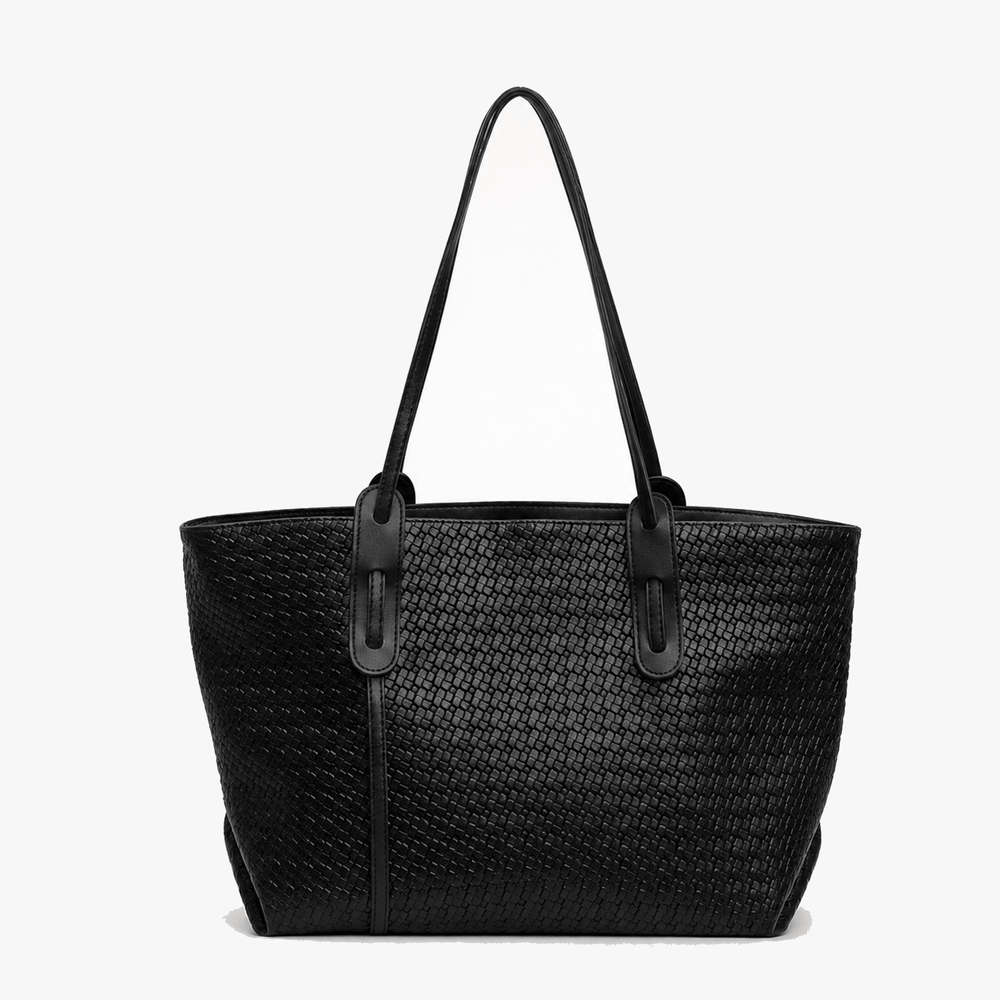 Ardenna – Woven Faux Leather Tote