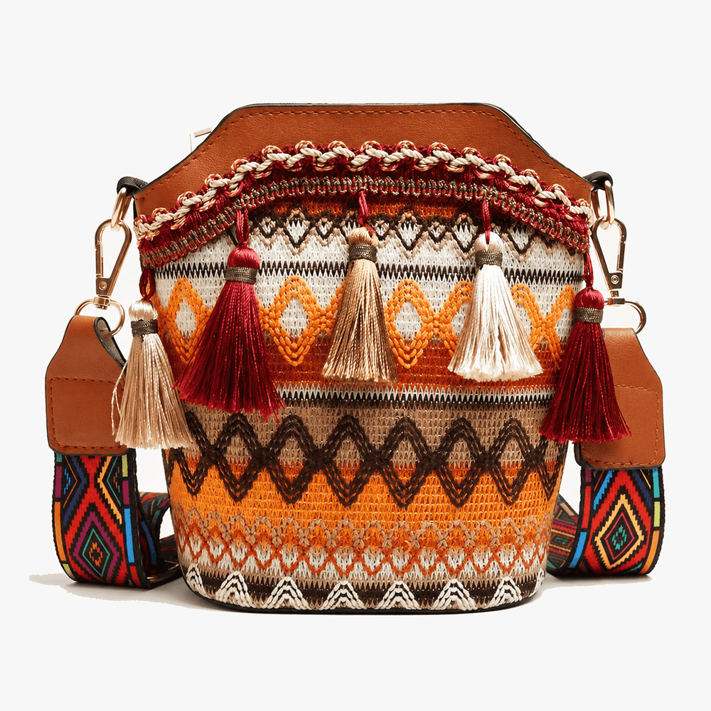 Maravela – Handwoven Tassel Crossbody Bag