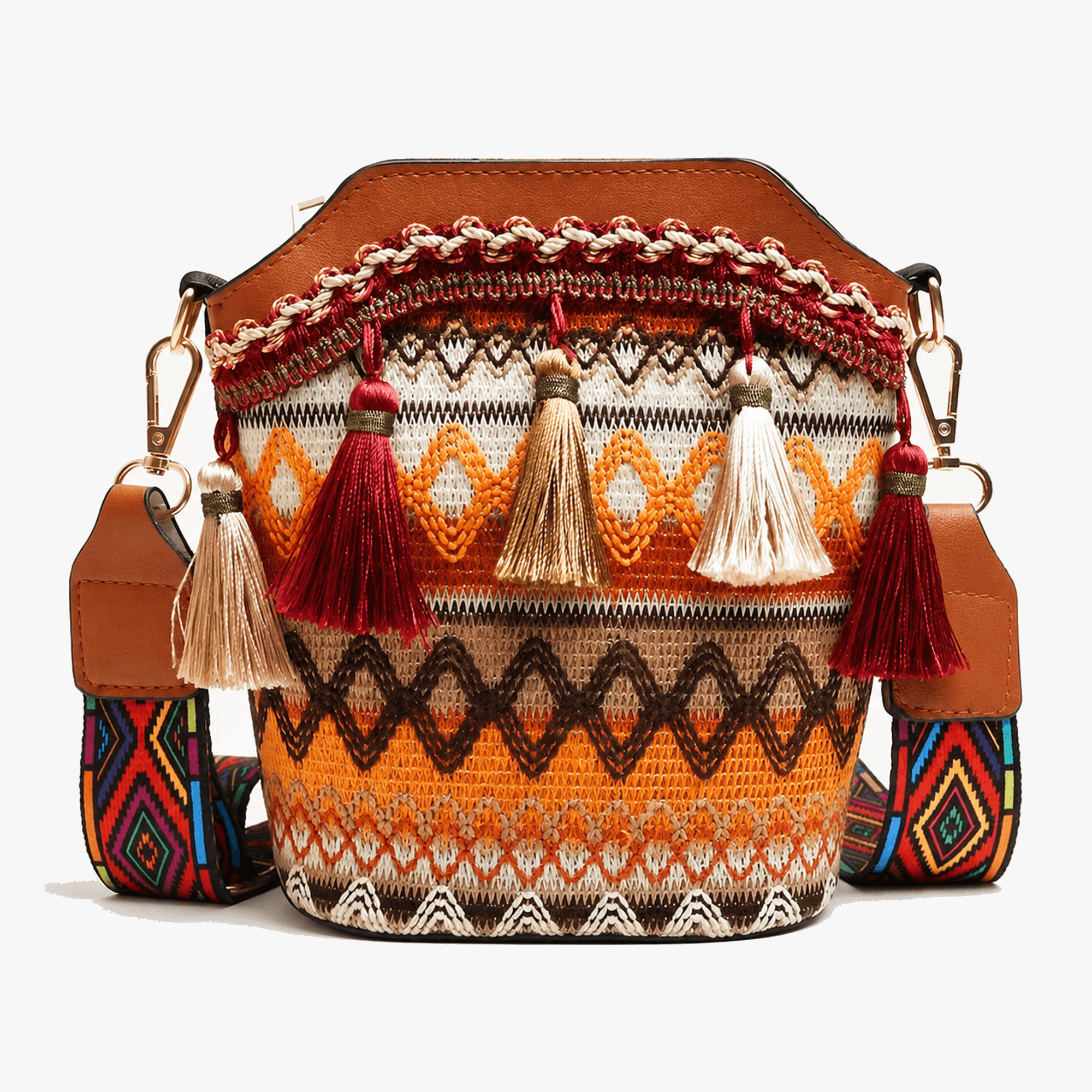 Maravela – Handwoven Tassel Crossbody Bag