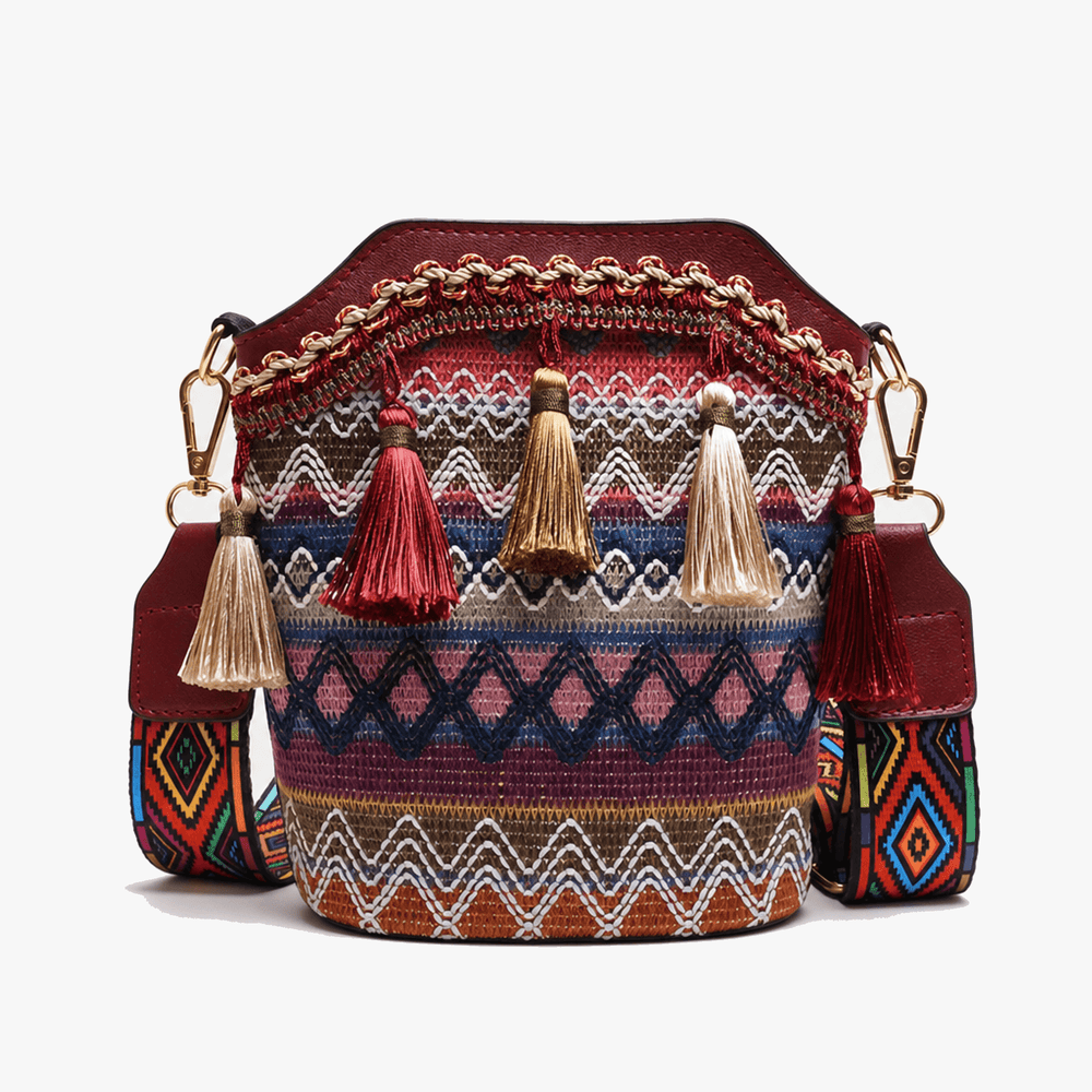 Maravela – Handwoven Tassel Crossbody Bag