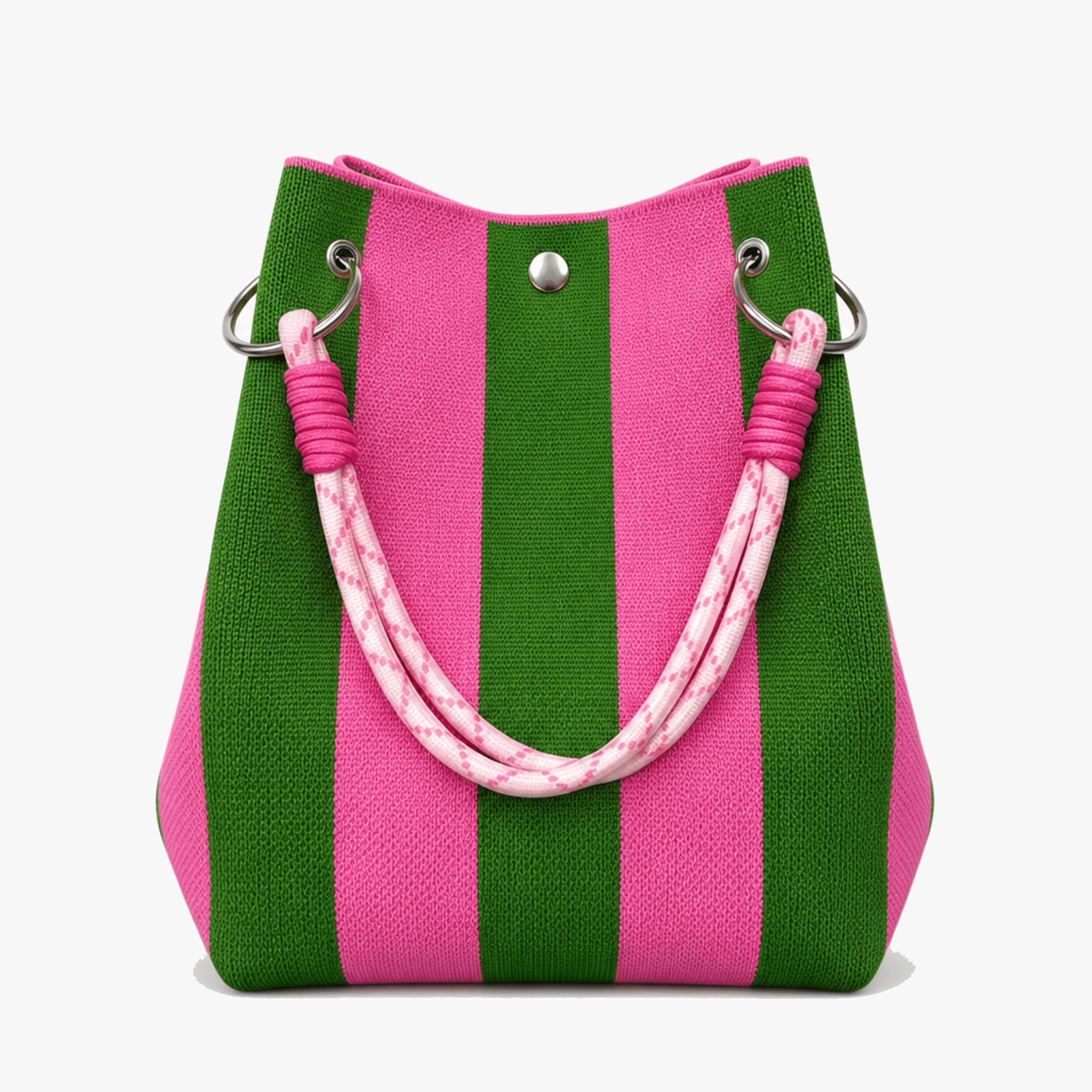 Sundara – Striped Knit Bucket Bag