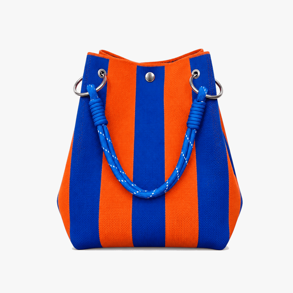 Sundara – Striped Knit Bucket Bag