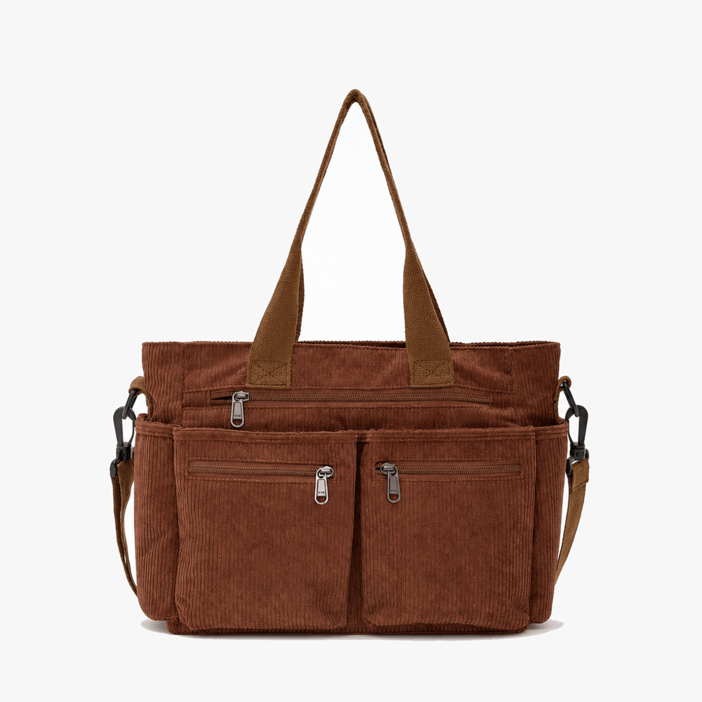 Lunavia – Corduroy Utility Tote with 6 Pockets