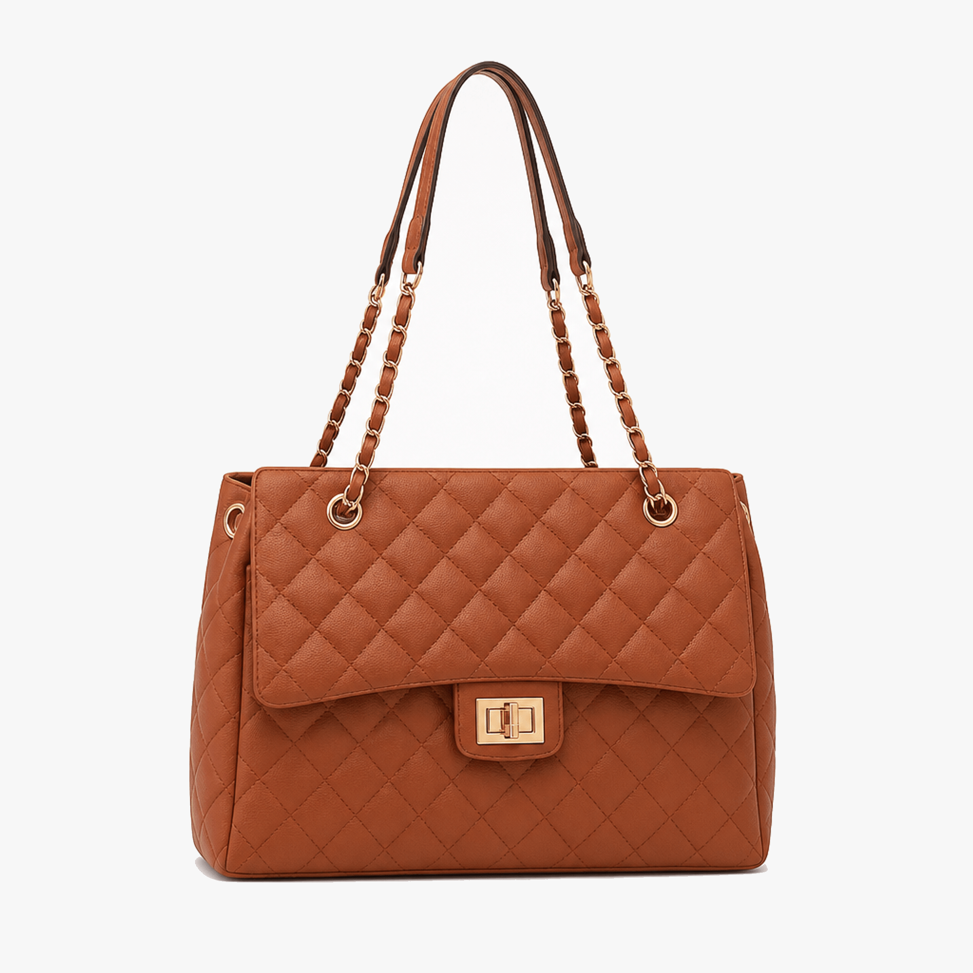Ellara – Quilted Chain Strap Tote