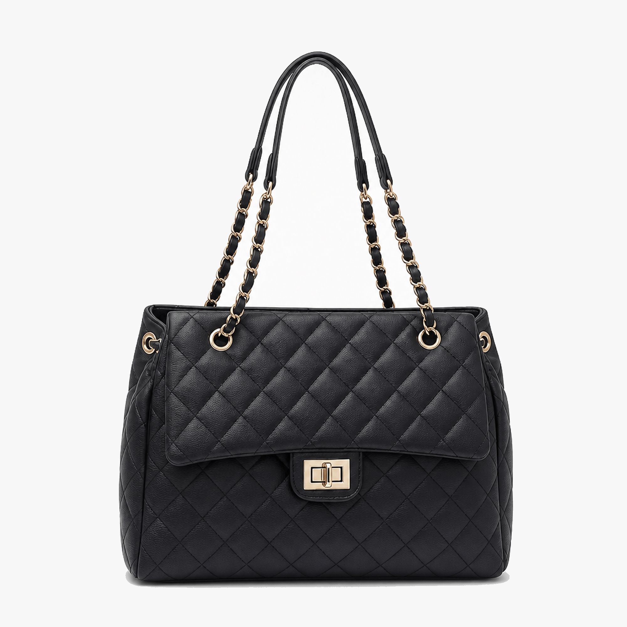 Ellara – Quilted Chain Strap Tote