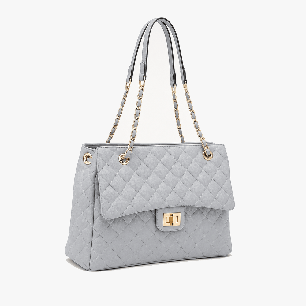 Ellara – Quilted Chain Strap Tote
