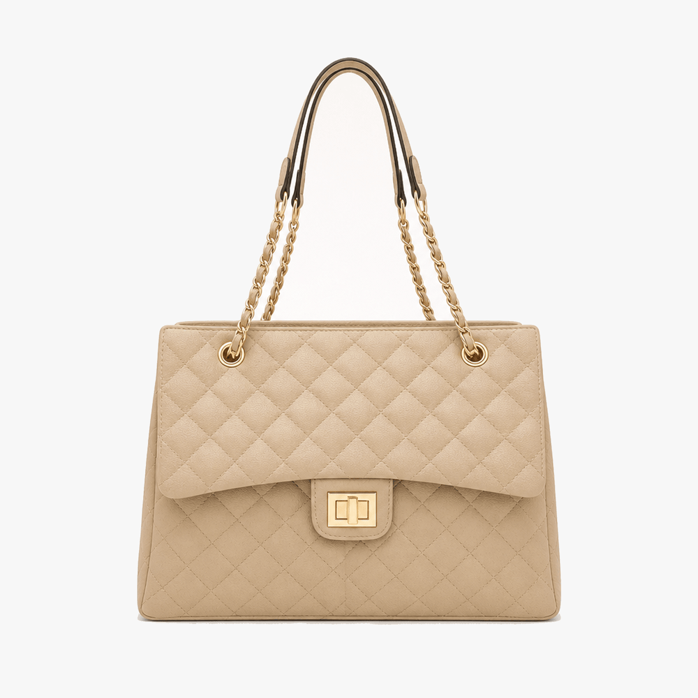 Ellara – Quilted Chain Strap Tote