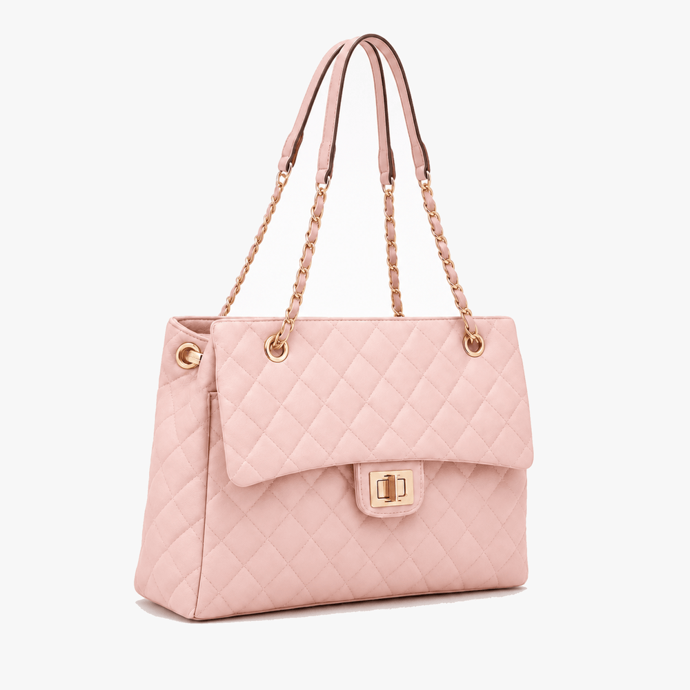 Ellara – Quilted Chain Strap Tote