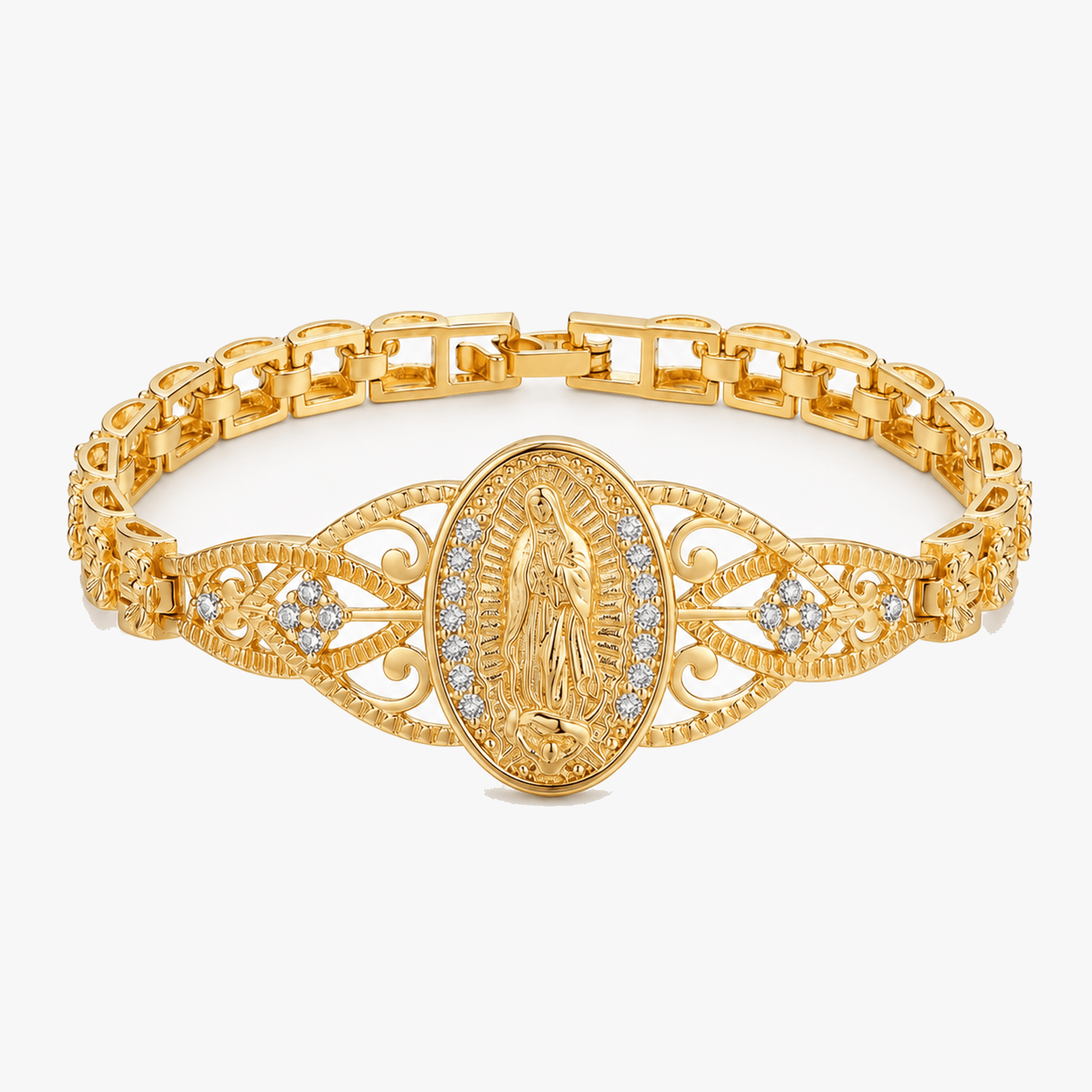 Sancta - Virgin Mary Filigree Bracelet