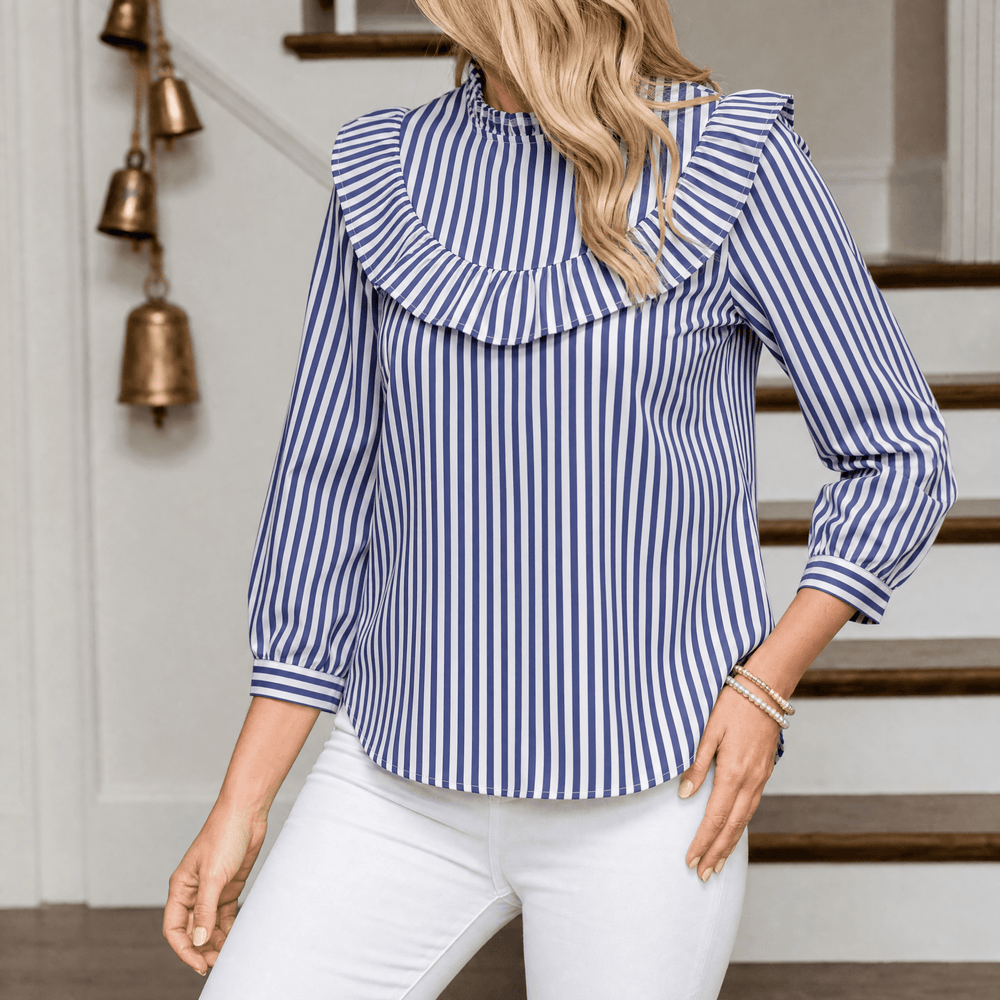 Brindle – Women's Puff Sleeve Gingham Top
