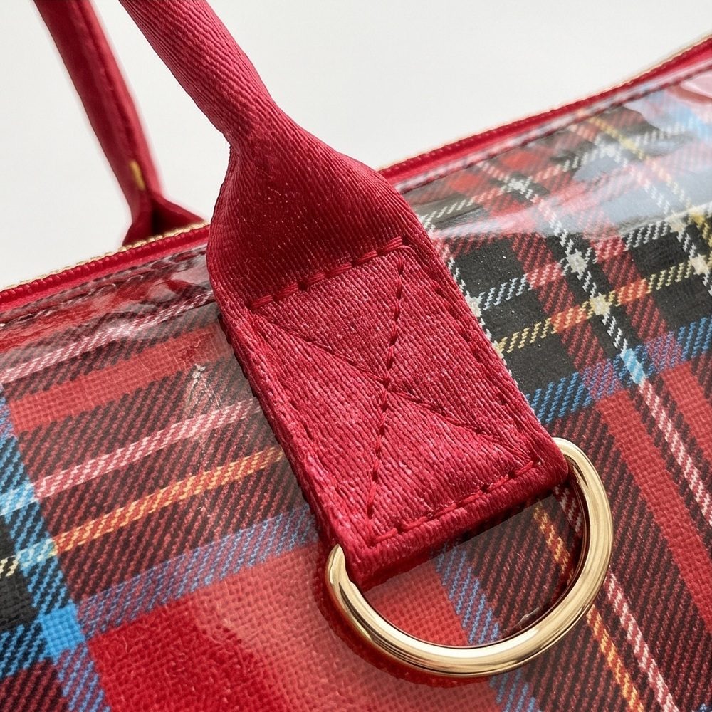 Carroway – Glossy Checkered Tote Bag