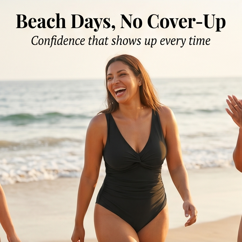 Curvalia – Tummy Control One Piece Swimsuit