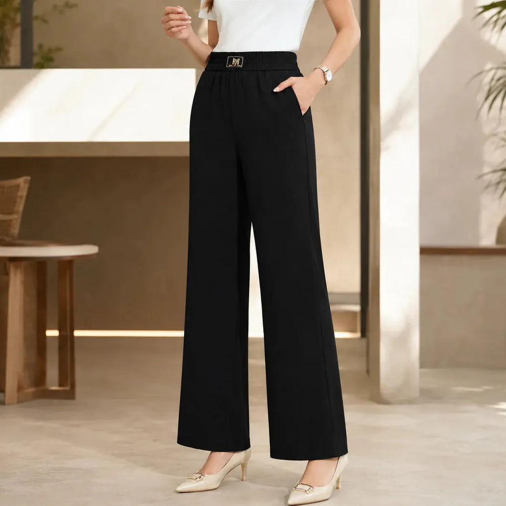 Velora – High Rise Pull-On Wide Leg Stretch Pants for Women