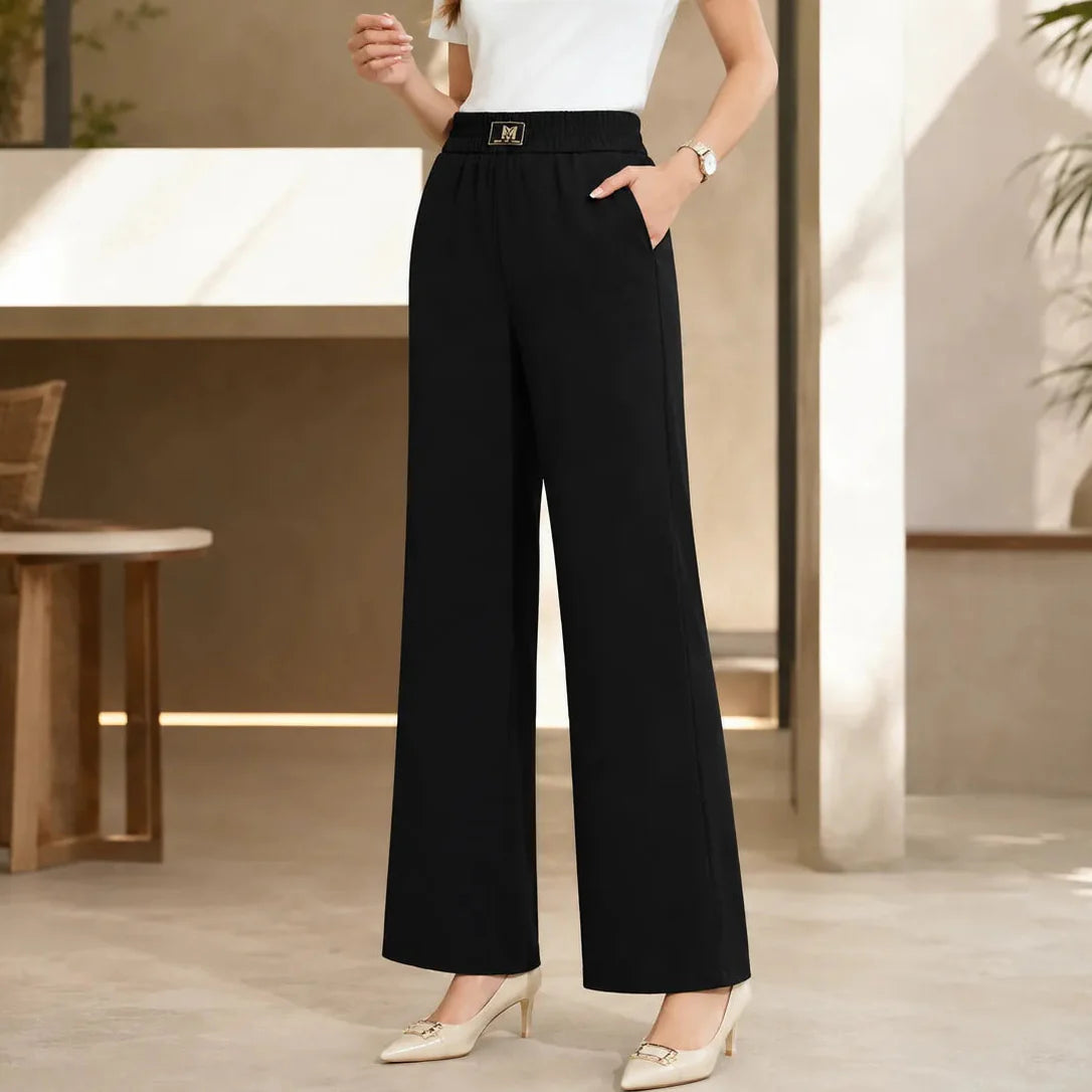 Velora – High Rise Pull-On Wide Leg Stretch Pants for Women