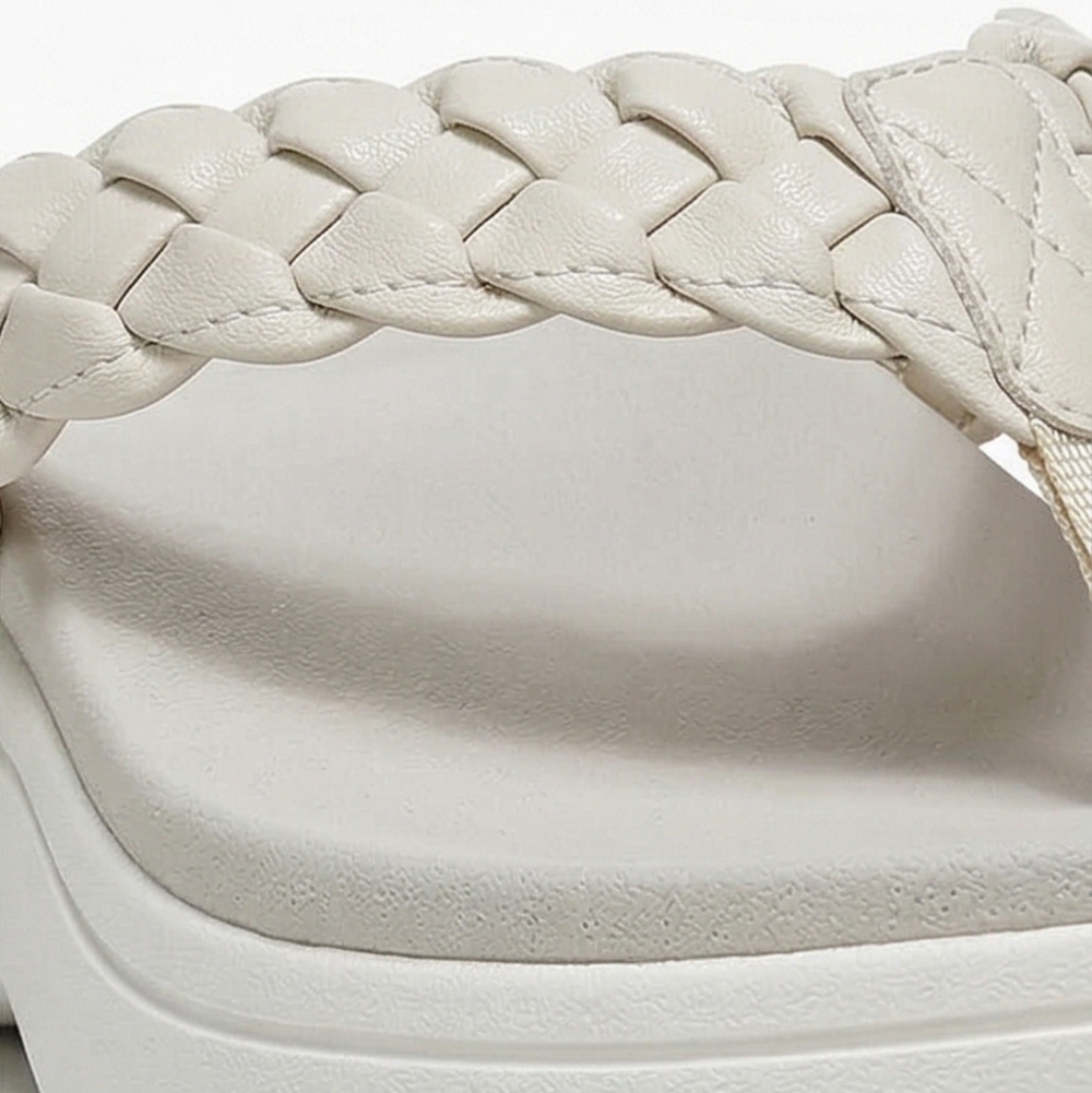 Soléna - Braided Platform Sandal for All Day Comfort