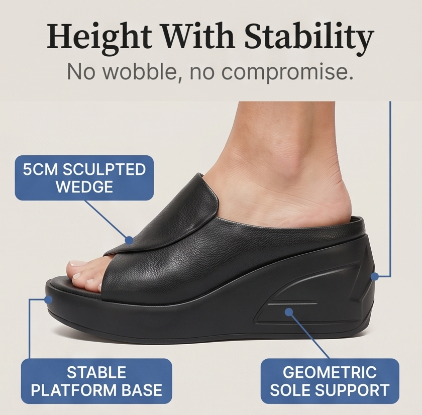 Luneva – Cushioned Wedge Sandals for Wide Feet