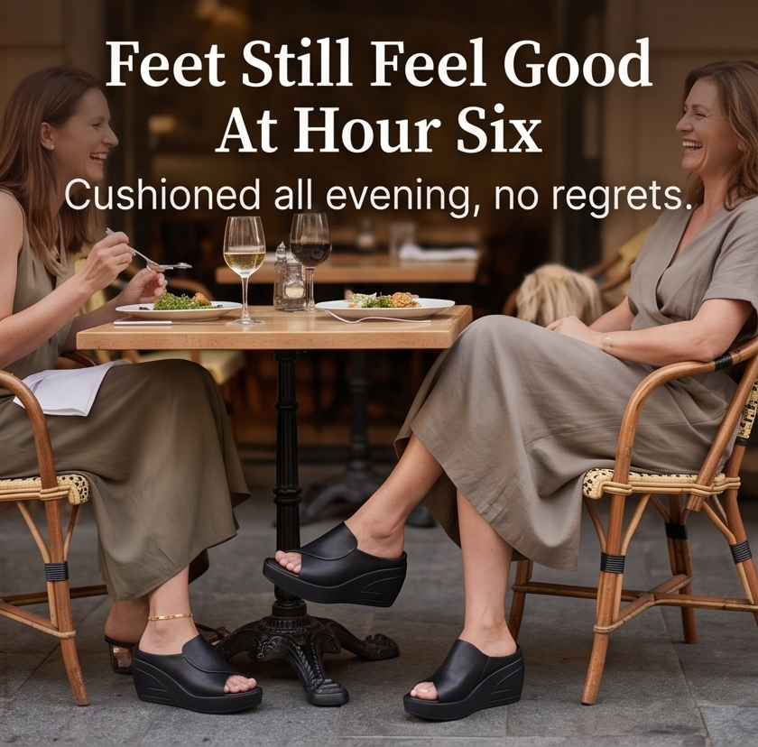 Luneva – Cushioned Wedge Sandals for Wide Feet