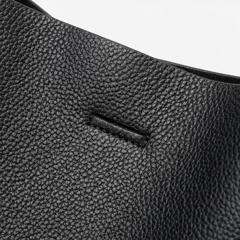 Tessara - Structured Pebbled Leather Tote Bag