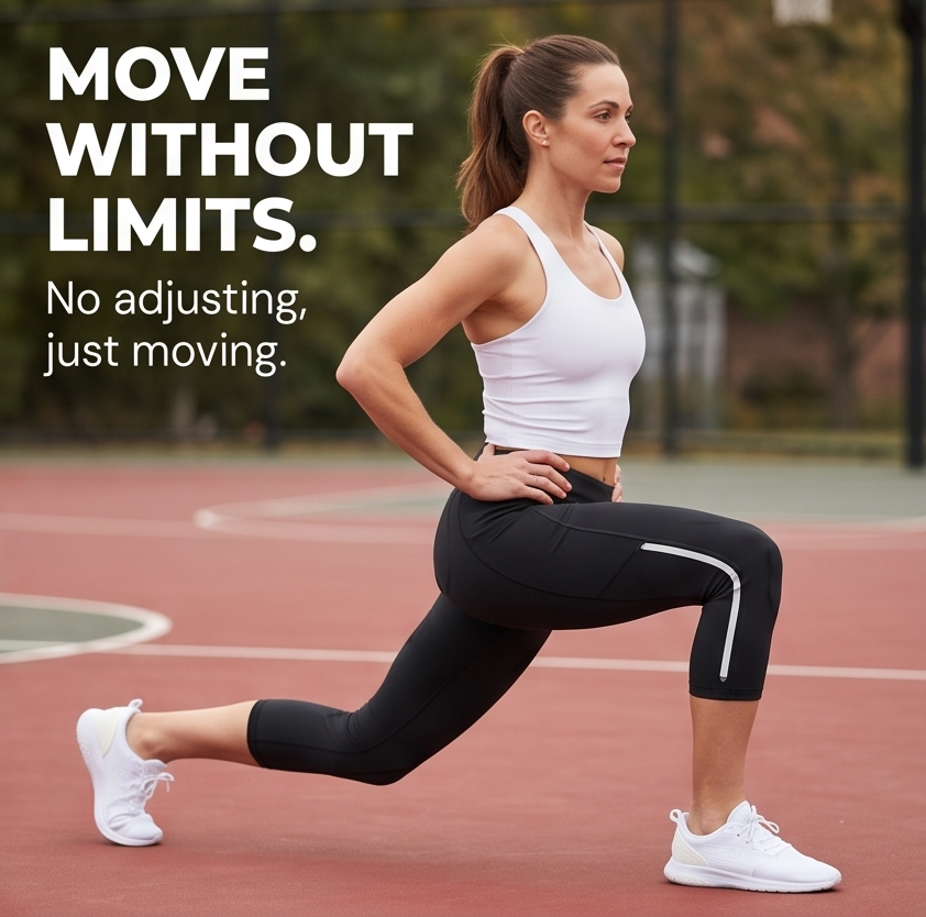 Movella – Women's Stretch-Fit Capri Pants with Zip Pockets
