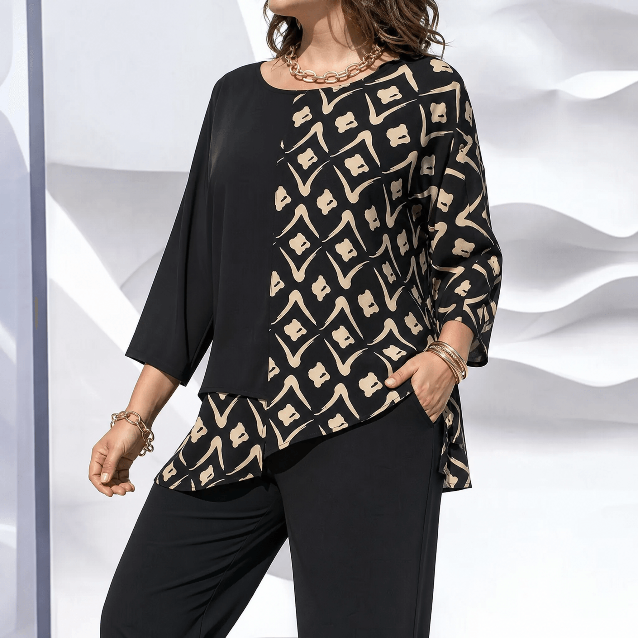 Eloria – Elegant Oversized Statement Top