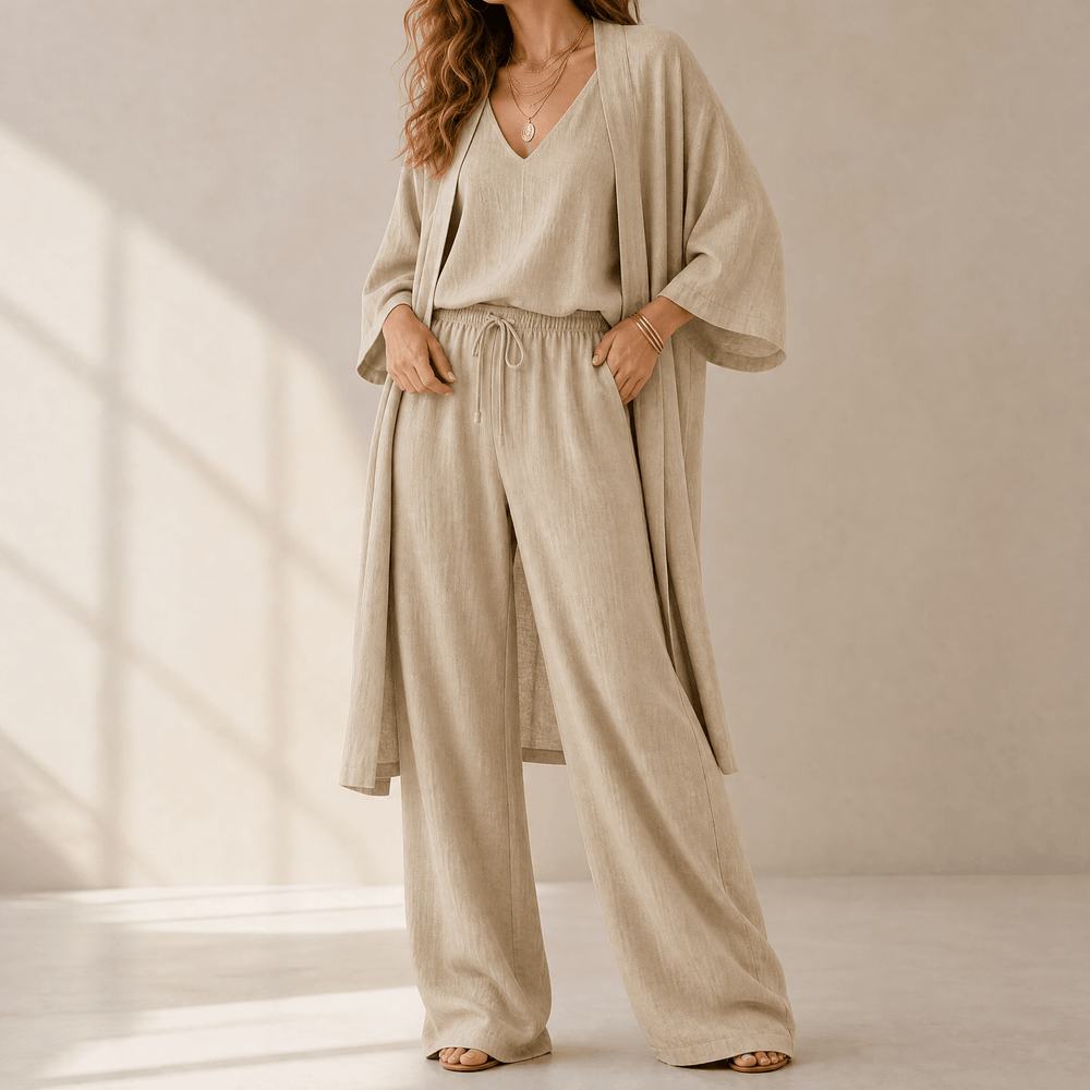 Eloria – Women's Elegant 3-Piece Loungewear Set